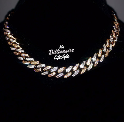 Silver / Rose Gold Cuban Link chain