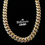 Two Tone Cuban Link Chain (Gold/Silver)