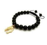 Black Bead Bracelet (King Tut)