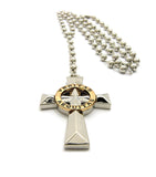 Rosary Bead Cross (Silver)