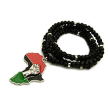 Africa Power Silver (Black Beads)