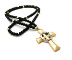 Veritas Abquitas Cross on Beaded Chain