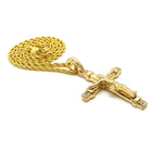 Crucifix with Stones (Gold)