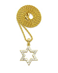 Open Star of David on Rope Chain