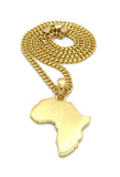 Africa Flat-Small (Gold)