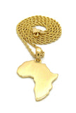 Africa Flat-Small (Gold)