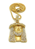 Jesus Piece with Bling Beard (Gold)