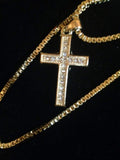 Gold Cross / Jesus Piece Set